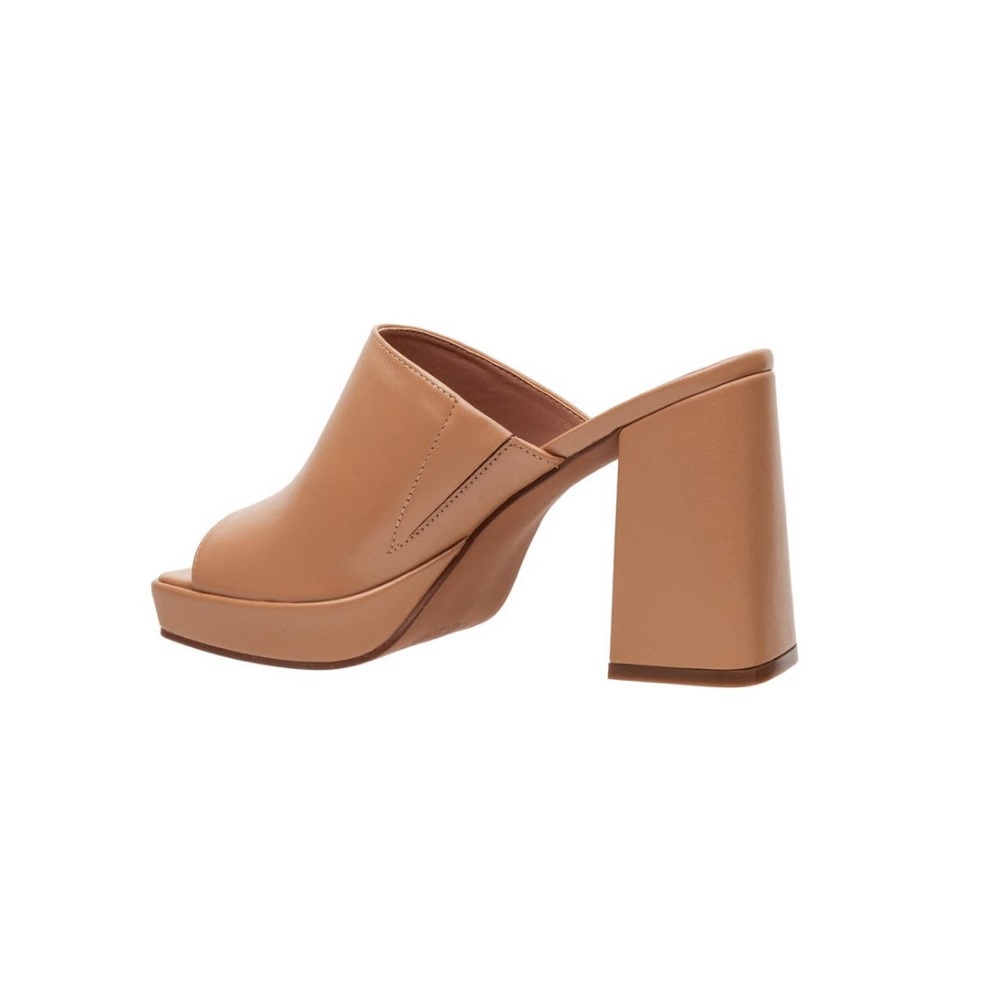 Paolo Tan Leather Mules - Picture 3 of 14